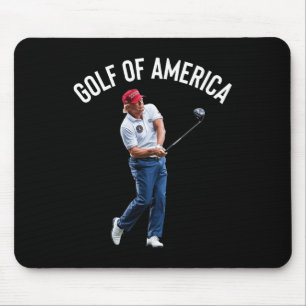 Funny Golf Of America Donald Trump 1 Mouse Mat