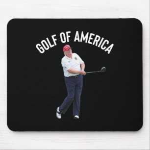 Funny Golf Of America Donald Trump Pun Mouse Mat