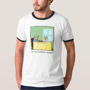 Funny Golf "Play Through" Humour Tee Shirt
