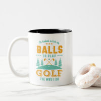 Funny Golf Player Golfer Lots of Balls Golfing Pun