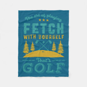 Funny Golf Player Quote Golfers Love Golfing Srt Fleece Blanket