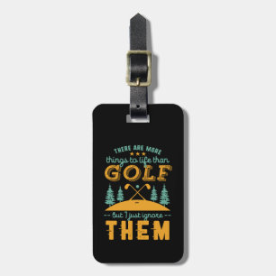 Funny Golf Player Sports and Golfing Sarcasm Humou Luggage Tag