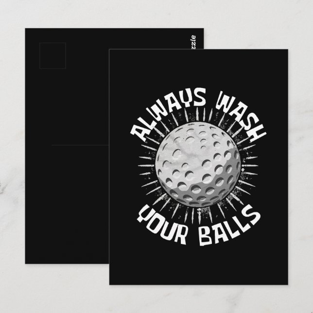 Funny-golf Postcard (Front/Back)