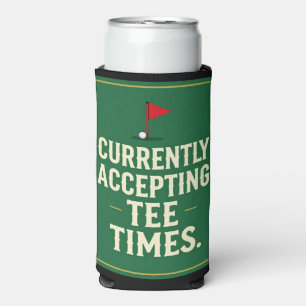 Funny Golf Quote Can Cooler on Golf Course Green