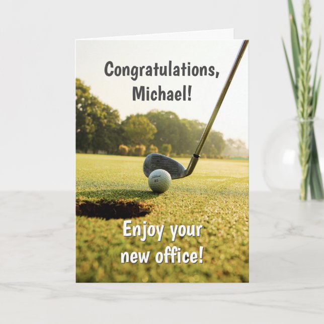 Funny Golf Retirement Card (Front)