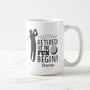 Funny Golf Retirement -Let the Fun Begin Coffee Mug