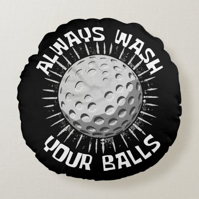 Funny-golf Round Cushion (Front)