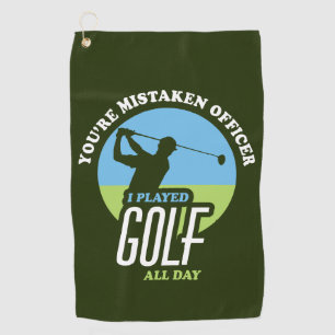 Funny Golf Saying For Golfers Towel