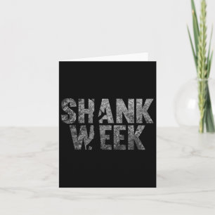 Funny Golf Shank Week T Shirt Card