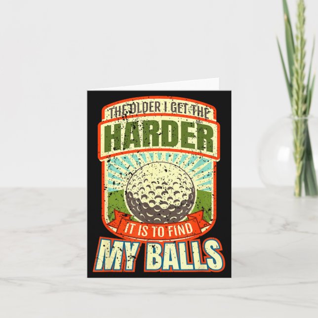 Funny Golf Shirts For Men, Funny Golfer S  Card (Front)