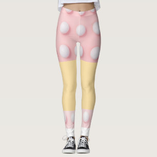 Funny golf shorts socks ball pattern leggings