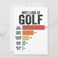 Funny Golf Sport Why I Lose At Golfing Game Retro