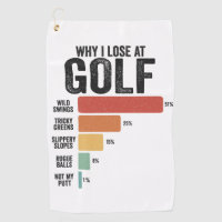 Funny Golf Sport Why I Lose At Golfing Game Retro