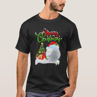 Funny Golf Sports Lover Xmas Lighting Golf Christm T-Shirt