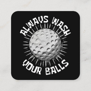 Funny-golf Square Business Card