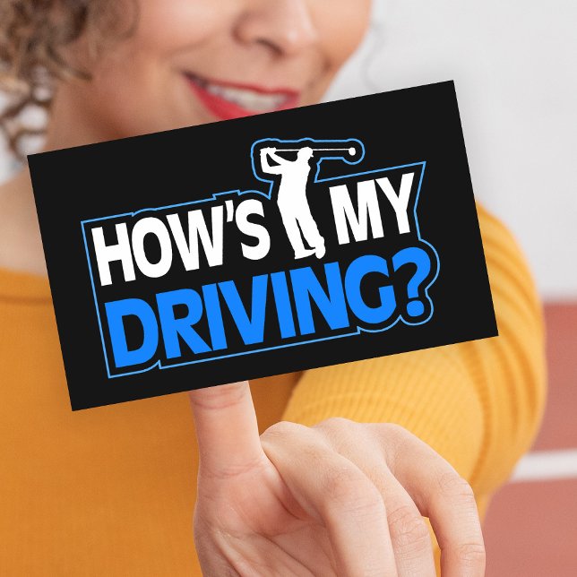 Funny Golf Stickers - How's My Driving? (Creator Uploaded)