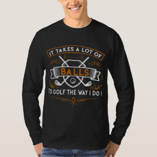 Funny Golf Swing Swear Repeat Funny Golfer Gift T-Shirt