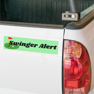 Funny Golf Swinger Sticker car