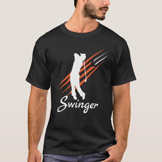 Funny Golf Swinger T-Shirt (Front)