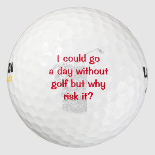 Funny Golf Theme Golf Balls