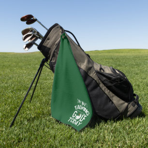 Funny Golf Towel - 'Only Talking Golf Today