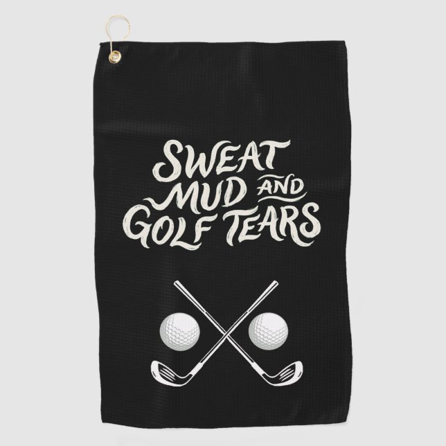 Funny Golf Towel - Sweat Pun Cleaning Cloth Gift (Front)
