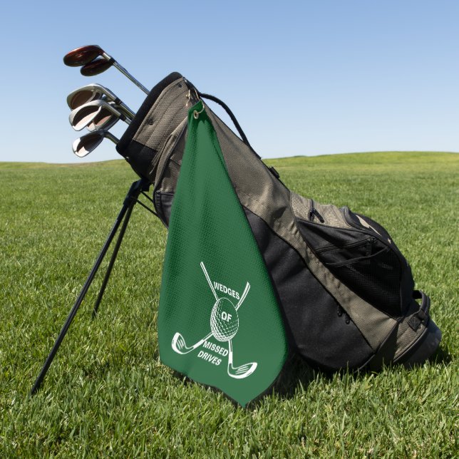Funny Golf Towel - WMD Golfer Gift (Green)