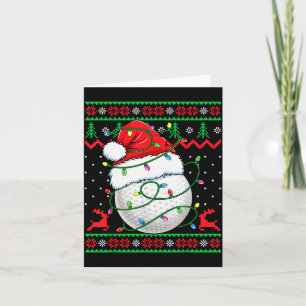 Funny Golf Ugly Christmas Sweater Womens Mens Golf Card