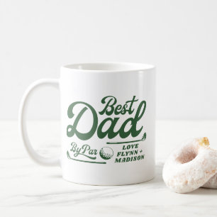 Funny Golfer Best Dad By Par Father's Day Coffee Mug