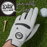 Funny Golfer Best Dad By Par | Father's Day  Golf Glove<br><div class="desc">Funny Golfer Best Dad By Par | Father's Day golf ball marker. Customise all colour and initials for the perfect golf lover's gift.</div>
