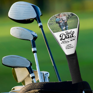 Funny Golfer Best Dad By Par Photo | Father's Day Golf Head Cover
