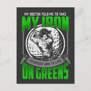 Funny Golfer Course Quote Golf Player Humour Postcard