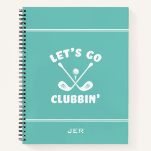 Funny Golfer Gift Game Day Golf Log Notebook