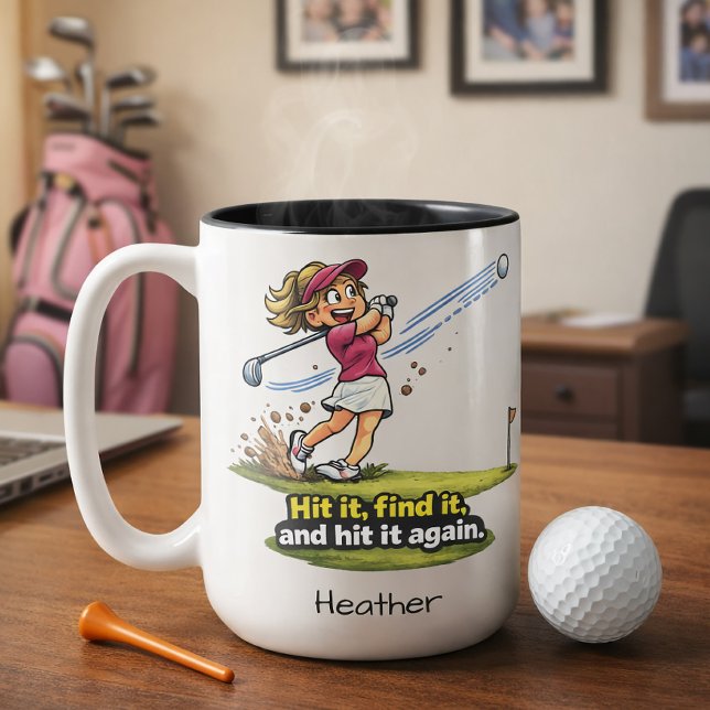 Funny Golfer Girl Fairway Fun Mug (Creator Uploaded)