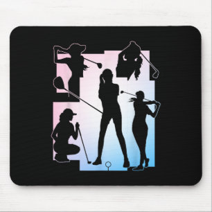 Funny Golfer Golf Player Cool Golfing Game Enthusi Mouse Mat