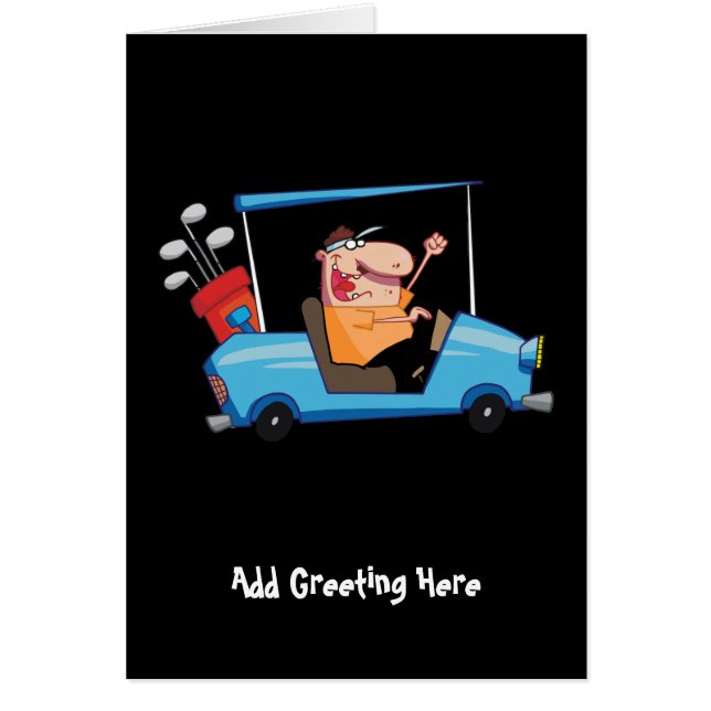 Funny Golfer Golfing Cartoon (Front)