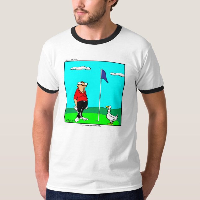 Funny Golfer & Goose Tee Shirt (Front)