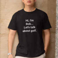 Funny Golfer Humour Custom Name