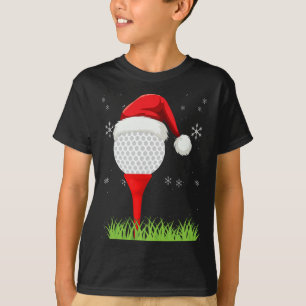 Funny Golfing Christmas Apparel Holiday Golf Ball T-Shirt