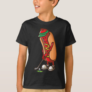 Funny Golfing Hot Dog Golf Gifts for Men Boys Gol T-Shirt