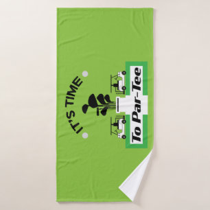 Funny Golfing Pros Golfing Fanatics Sports Bath Towel