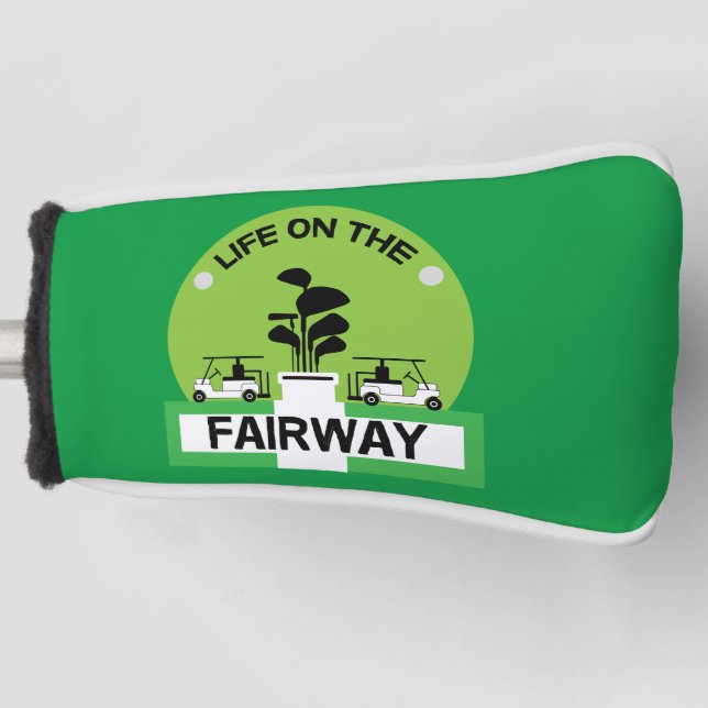 Funny Golfing Pros Golfing Fanatics Sports Golf Head Cover (Front)