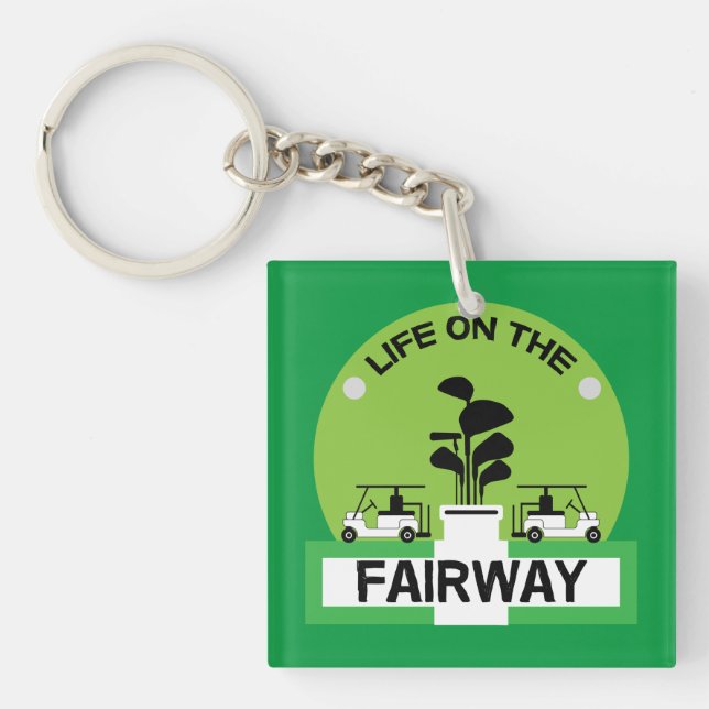Funny Golfing Pros Golfing Fanatics Sports Key Ring (Front)