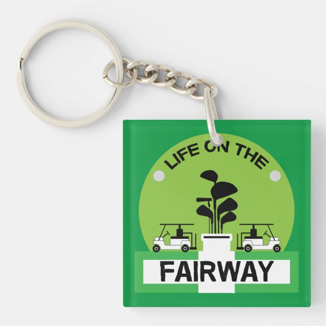 Funny Golfing Pros Golfing Fanatics Sports Key Ring (Front)