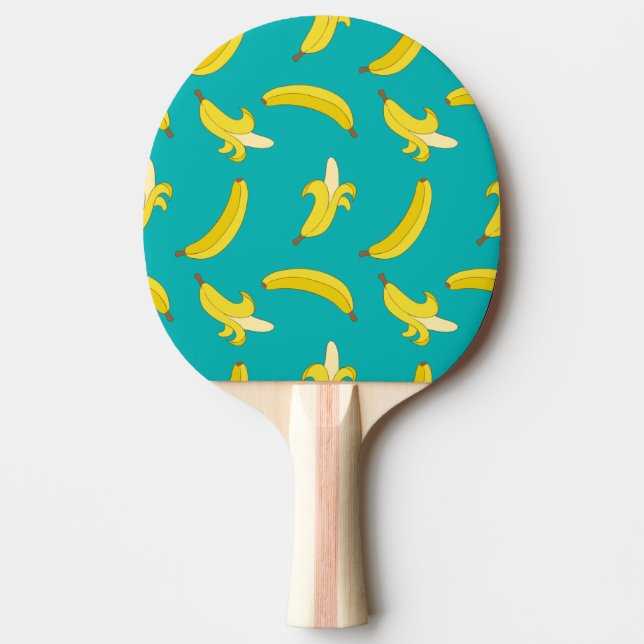 Funny Gone Bananas illustrated pattern Ping Pong Paddle (Front)