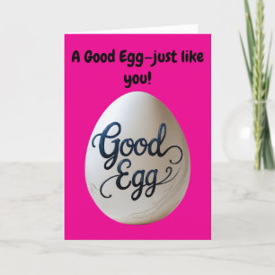 Funny Good Egg Appreciation – Thank You Gift Card