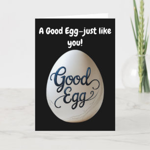 Funny Good Egg Appreciation – Thank You Gift Card