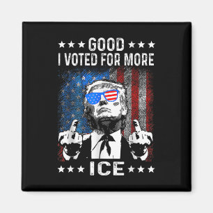 Funny Good I Voted For More Ice Patriotic Magnet