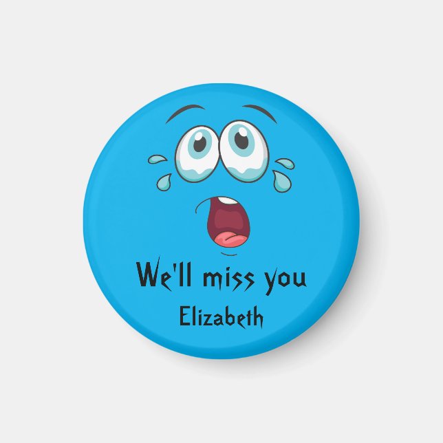 Funny Goodbye We'll Miss You Going Away Magnet (Front)