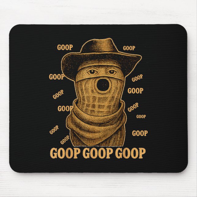 Funny Goop Goop Goop The Burnt Peanut Goop Bungula Mouse Mat (Front)